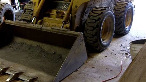 skid steer tire plug|skid loader tire repair without jack.